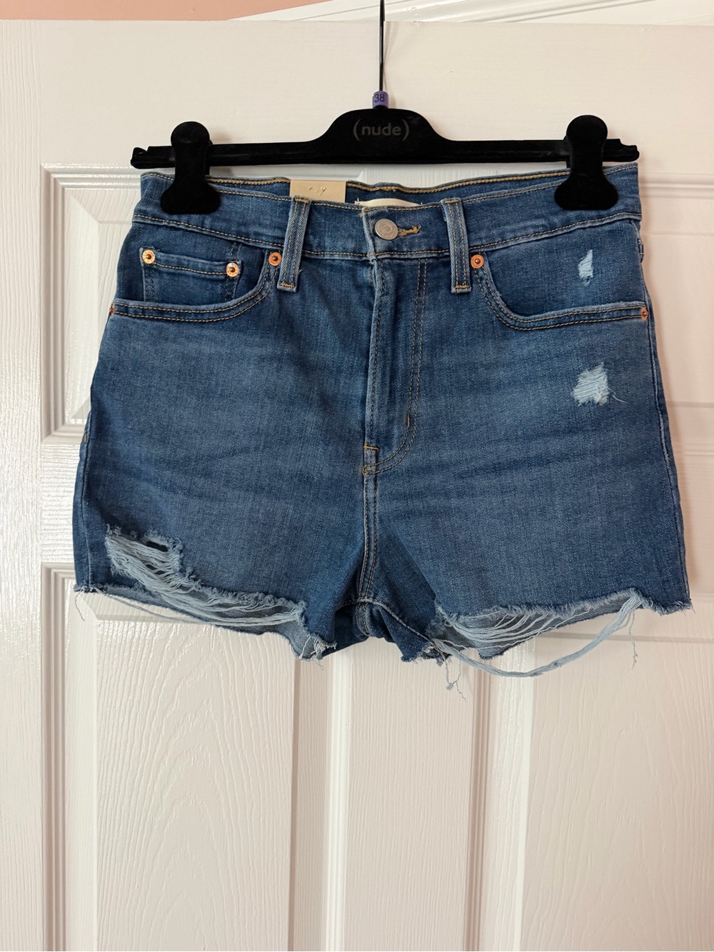 Levi’s Distressed Denim Shorts - Blue